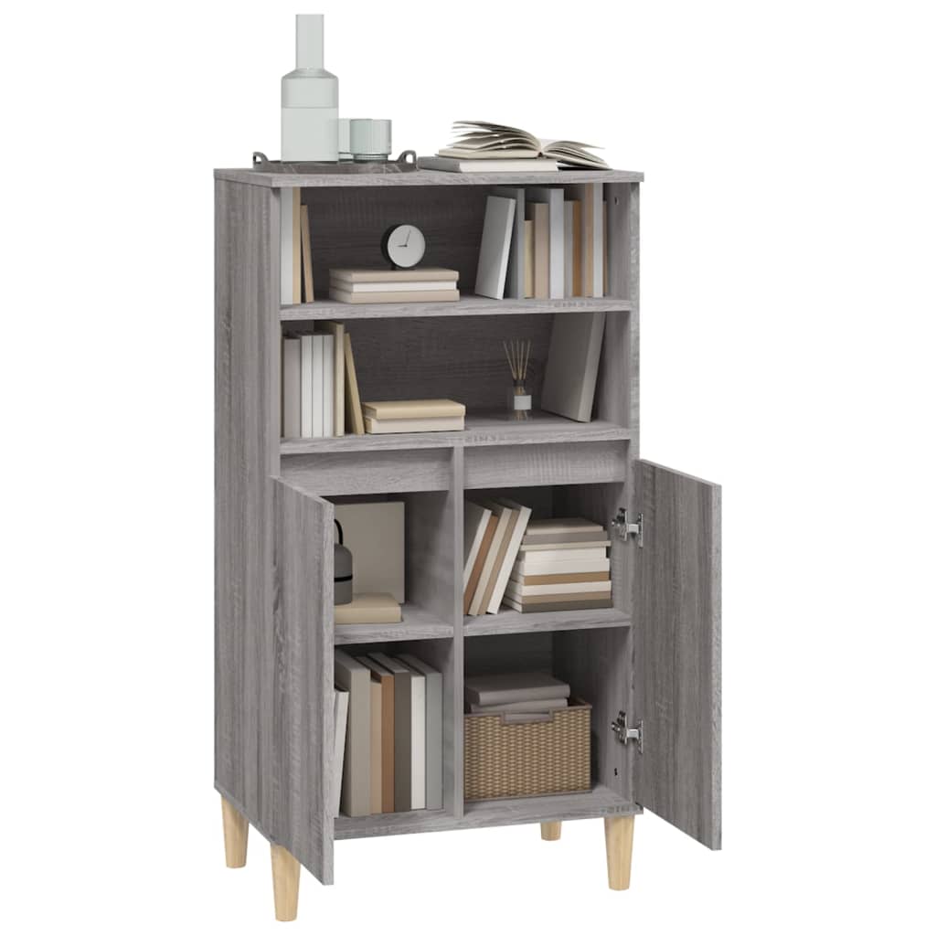 Highboard Grau Sonoma 60x36x110 cm Holzwerkstoff